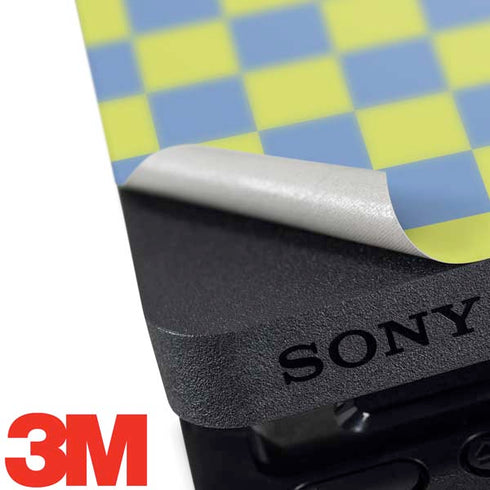 Neon Checkered PS4 Slim Skin