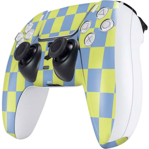 Neon Checkered PS5 Controller Skin