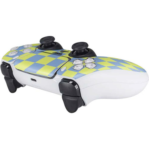 Neon Checkered PS5 Controller Skin