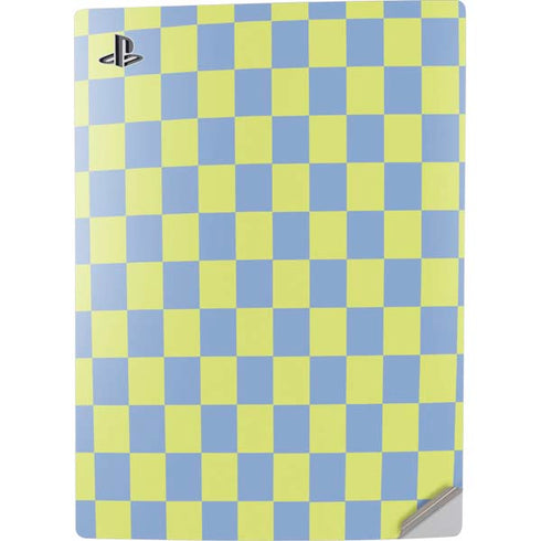 Neon Checkered PS5 Digital Edition Console Skin