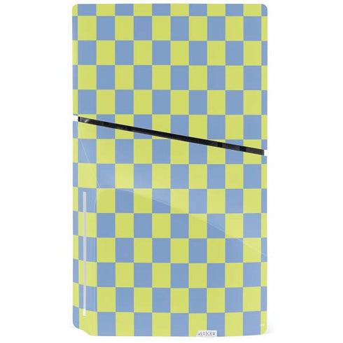 Neon Checkered PS5 Slim Disk Bundle Skin