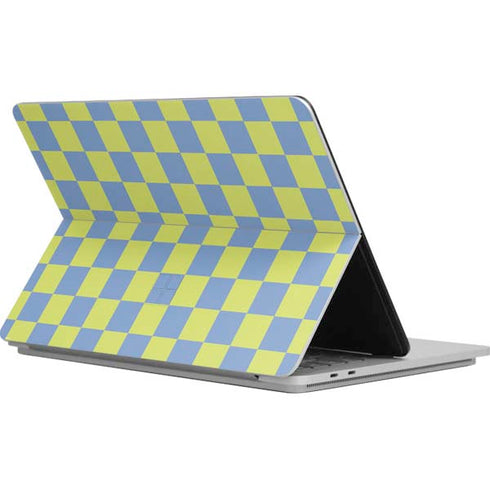 Neon Checkered Surface Laptop Studio Skin