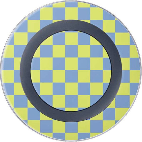Neon Checkered Wireless Charger Skin