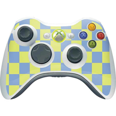 Neon Checkered Xbox 360 Wireless Controller Skin
