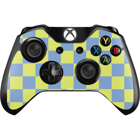Neon Checkered Xbox One Controller Skin