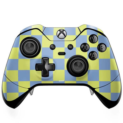 Neon Checkered Xbox One Elite Controller Skin