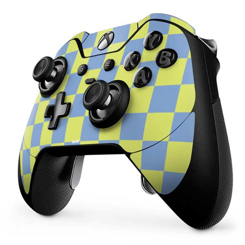 Neon Checkered Xbox One Elite Controller Skin