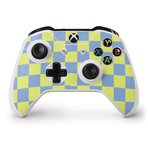 Neon Checkered Xbox One S Controller Skin