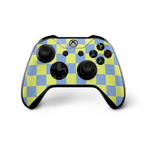 Neon Checkered Xbox One X Controller Skin