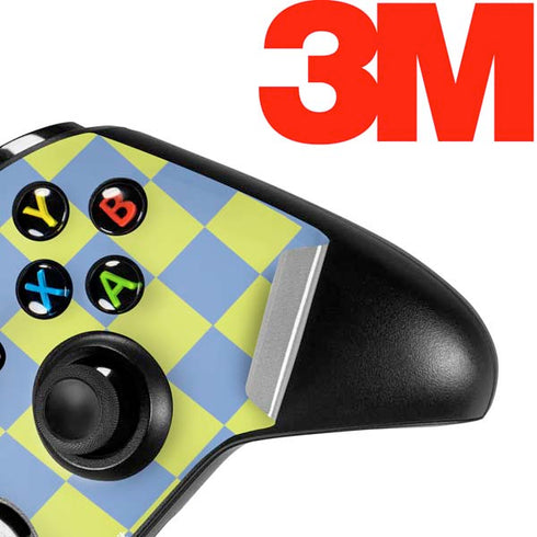 Neon Checkered Xbox One X Controller Skin