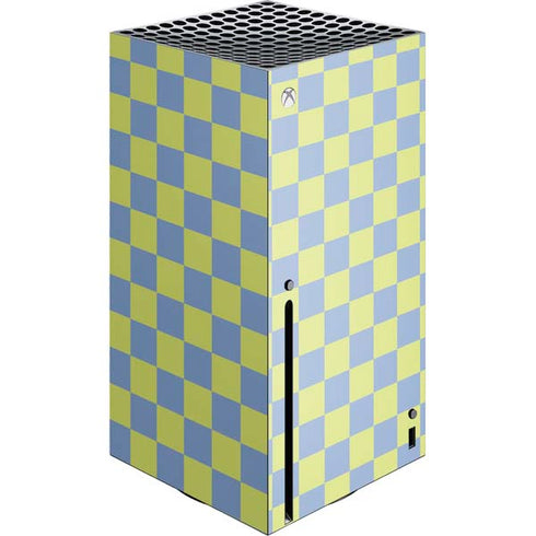 Neon Checkered Xbox Series X Console Skin