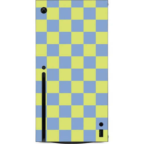 Neon Checkered Xbox Series X Console Skin