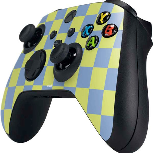 Neon Checkered Xbox Series X Controller Skin