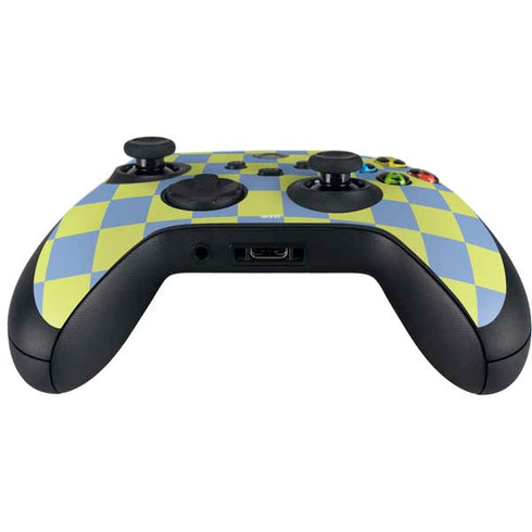 Neon Checkered Xbox Series X Controller Skin
