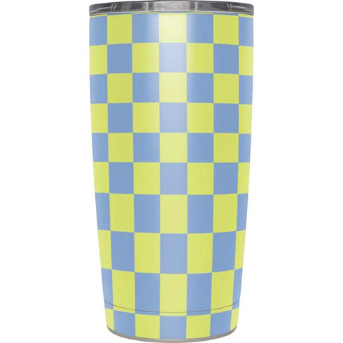 Neon Checkered Yeti 20oz Tumbler Skin
