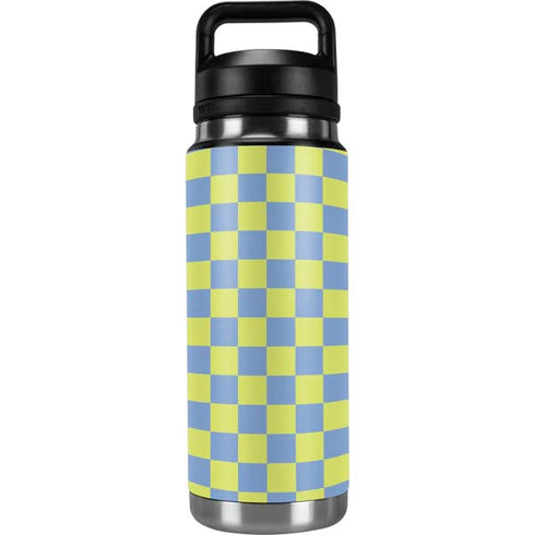 Neon Checkered YETI Rambler 26oz Bottle Skin