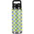 Neon Checkered YETI Rambler 26oz Bottle Skin