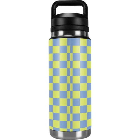 Neon Checkered YETI Rambler 26oz Bottle Skin