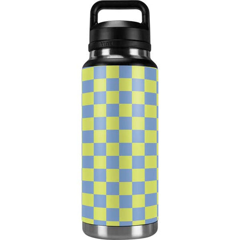 Neon Checkered YETI Rambler 36oz Bottle Skin