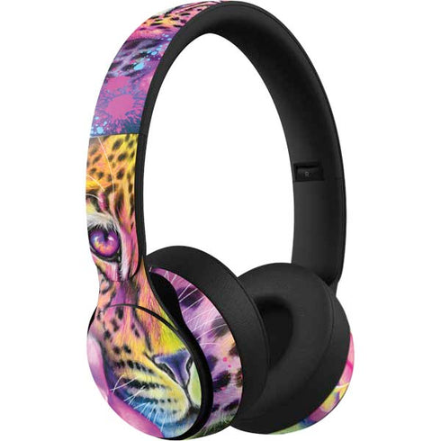 Neon Rainbow Cheetah with Rose by Sheena Pike Beats Solo Pro Skin