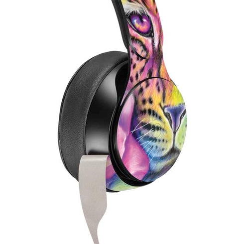 Neon Rainbow Cheetah with Rose by Sheena Pike Beats Solo Pro Skin