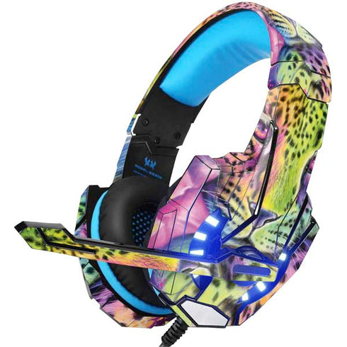 Neon Rainbow Cheetah with Rose by Sheena Pike BENGOO G9000 Skin