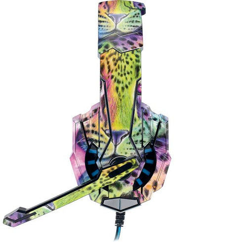 Neon Rainbow Cheetah with Rose by Sheena Pike BENGOO G9000 Skin