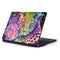 Neon Rainbow Cheetah with Rose by Sheena Pike Samsung Chromebook Skin