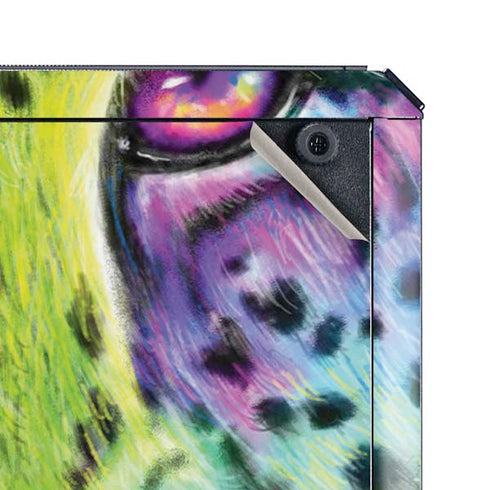 Neon Rainbow Cheetah with Rose by Sheena Pike Cooler Master MasterBox Q300L Mini Tower Skin