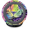Neon Rainbow Cheetah with Rose by Sheena Pike Fast Charge Wireless Charging Stand Skin