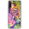 Neon Rainbow Cheetah with Rose by Sheena Pike Galaxy A10e Clear Case
