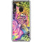 Neon Rainbow Cheetah with Rose by Sheena Pike Galaxy A30 Clear Case