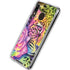 Neon Rainbow Cheetah with Rose by Sheena Pike Galaxy A30 Clear Case
