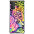 Neon Rainbow Cheetah with Rose by Sheena Pike Galaxy A32 5G Clear Case