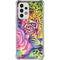 Neon Rainbow Cheetah with Rose by Sheena Pike Galaxy A53 5G Clear Case