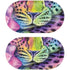 Neon Rainbow Cheetah with Rose by Sheena Pike Galaxy Buds Plus Skin