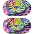 Neon Rainbow Cheetah with Rose by Sheena Pike Galaxy Buds Skin