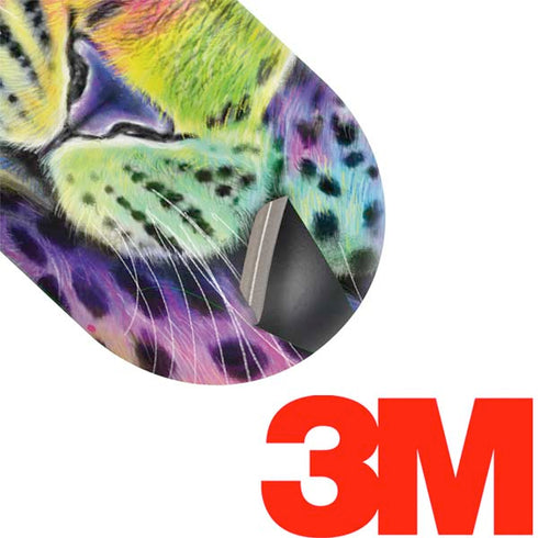 Neon Rainbow Cheetah with Rose by Sheena Pike Galaxy Buds Skin