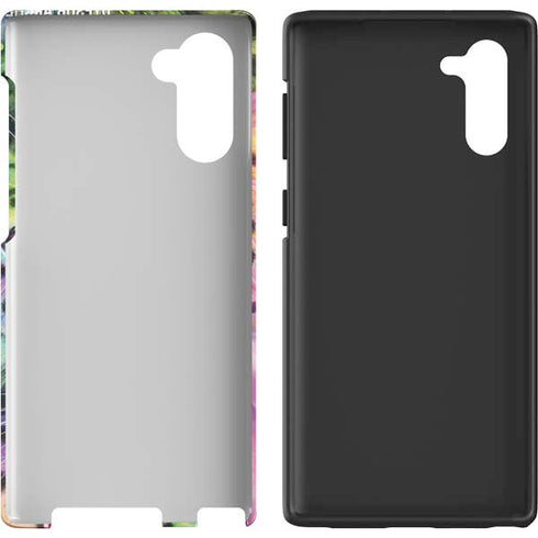 Neon Rainbow Cheetah with Rose by Sheena Pike Galaxy Note 10 Pro Case