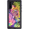 Neon Rainbow Cheetah with Rose by Sheena Pike Galaxy Note 10 Waterproof Case