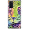 Neon Rainbow Cheetah with Rose by Sheena Pike Galaxy Note20 5G Clear Case
