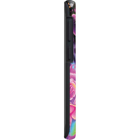 Neon Rainbow Cheetah with Rose by Sheena Pike Galaxy S20 Pro Case