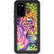 Neon Rainbow Cheetah with Rose by Sheena Pike Galaxy S20 Waterproof Case