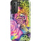 Neon Rainbow Cheetah with Rose by Sheena Pike Galaxy S21 5G Pro Case