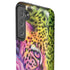 Neon Rainbow Cheetah with Rose by Sheena Pike Galaxy S21 5G Pro Case