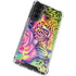 Neon Rainbow Cheetah with Rose by Sheena Pike Galaxy S21 FE Clear Case
