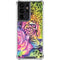 Neon Rainbow Cheetah with Rose by Sheena Pike Galaxy S21 Ultra 5G Clear Case