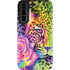 Neon Rainbow Cheetah with Rose by Sheena Pike Galaxy S22 Plus Pro Case