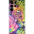 Neon Rainbow Cheetah with Rose by Sheena Pike Galaxy S22 Ultra Skin