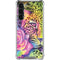 Neon Rainbow Cheetah with Rose by Sheena Pike Galaxy S23 Plus Clear Case